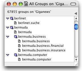 The full groups window